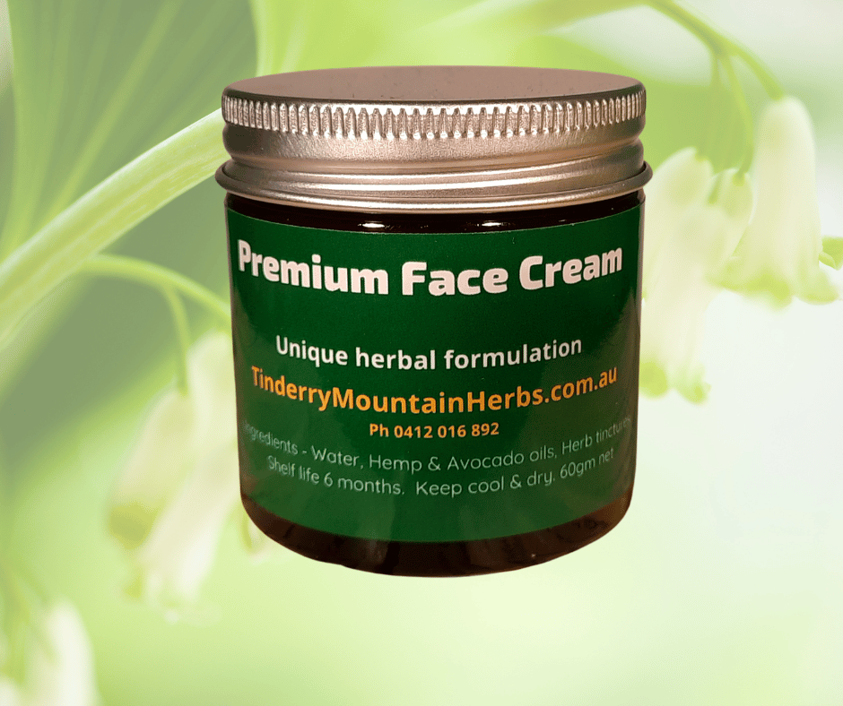 This premium skin cream handmade and formulated with three superstar herbs is ideal for use on your face